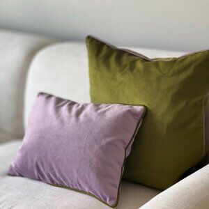 Velvet Throw Pillows (Pair)